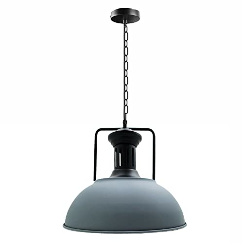 DC VOLTAGE Pendelleuchte Retro, Deckenlampe Rostoptik Industrie Hängeleuchte Breite Wohnzimmer Vintage Deckenleuchte Schlafzimmerlampe Esstischlampe Küchenlampe Rustikal Stil (GRAU) von DC VOLTAGE