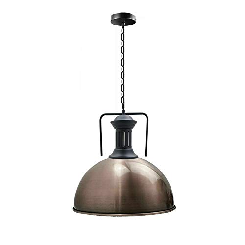 DC VOLTAGE Pendelleuchte Retro, Deckenlampe Rostoptik Industrie Hängeleuchte Breite Wohnzimmer Vintage Deckenleuchte Schlafzimmerlampe Esstischlampe Küchenlampe Rustikal Stil (Satiniertes Nickel) von DC VOLTAGE