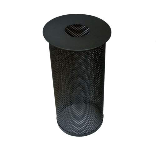 Offener Stil Retro Easy Fit Pendelleuchte Lampenschirm Metall Käfig Trommel Lampenschirm Vintage Industrie Deckenleuchte Küchenleuchte Wohnzimmer Korridor Veranda Lounge (Schwarz) von DC VOLTAGE