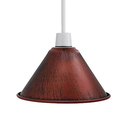 Retro Industrieller Lampenschirm Rustikal Vintage Metall Deckenlampenschirm Ersatz E27-B22 Pendelleuchten Wandlampen Kleiner Lampenschutz Schlafzimmer Wohnzimmer Reduzierplatte Retro Industrieller Lampenschirm Rustikal Vintage Metall Deckenlampenschirm Ersatz E27-B22 Pendelleuchten Wandlampen Kleiner Lampenschutz Schlafzimmer Wohnzimmer Reduzierplatte von LEDSone