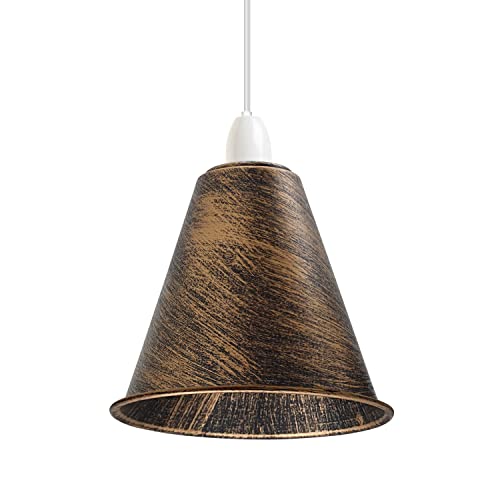 Metall Lampenschirme Vintage Stil Decke Insel Lampe Pendelschirm Nicht Elektrisch 18 cm Einfach Fit Gebogen Küche Lampenschirm Büro Wohnzimmer Licht Schatten mit Reduzierring von DC VOLTAGE