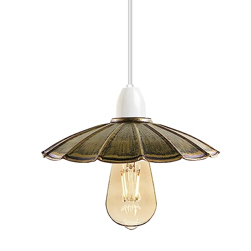 Metall Lampenschirme Vintage Stil Decke Insel Lampe Pendelschirm Nicht Elektrisch 30 cm Einfach Fit Gebogen Küche Lampenschirm Büro Wohnzimmer Licht Schatten mit Reduzierring von DC VOLTAGE