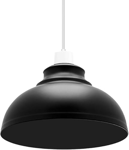 Moderner Vintage-Black lampenschirme für Pendelleuchte, industrielle rattan Hänge Lamp Shade stehlampe-Deckenleuchte, ideal für Esszimmer, Bar, Clubs und Restaurants 29cm (Schwarz) von DC VOLTAGE