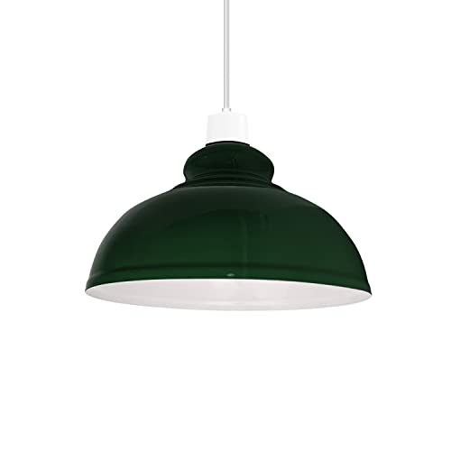 Moderner Vintage-Green lampenschirme für Pendelleuchte, industrielle rattan Hänge Lamp Shade stehlampe-Deckenleuchte, ideal für Esszimmer, Bar, Clubs und Restaurants 29cm (grün) von DC Voltage