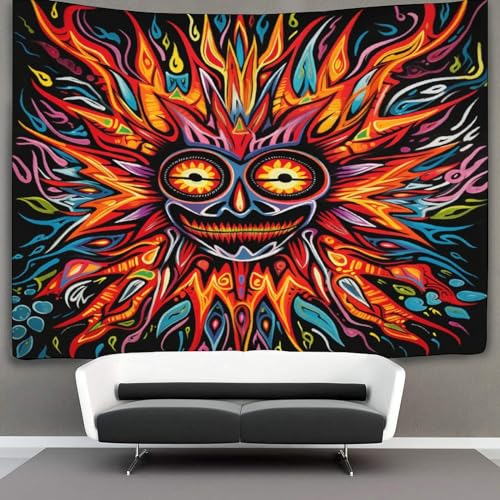 DCABEIOOE 3D Druck Sun Wandteppiche Poster Ornament Wandbehang Wandteppich Wanddeko Wandbehang Für Wohnzimmer Schlafzimmer Tapisserie 100cmx150cm von DCABEIOOE