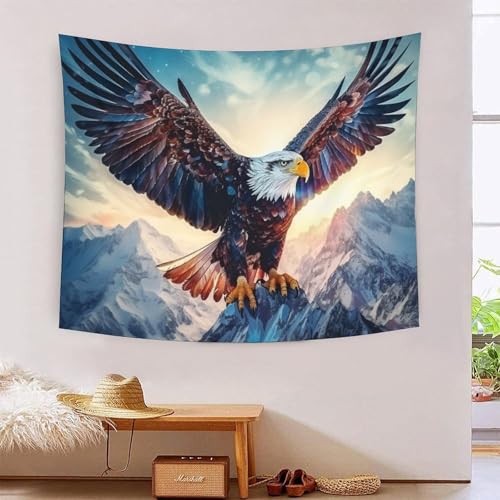 DCABEIOOE Adler Wandteppiche Stranddecke Wandbehang Wohnkultur 180cmx230cm von DCABEIOOE