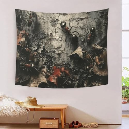 DCABEIOOE Ameisen Wandteppich Bettwäsche Picknickplatte Wanddekor 70cmx100cm von DCABEIOOE