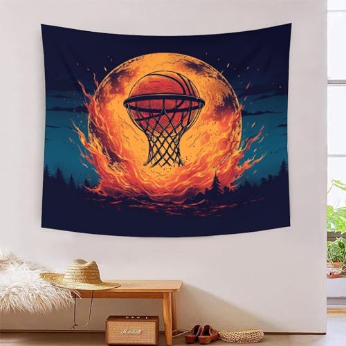 DCABEIOOE Basketball Wandbehang Plakat Picknickplatte Wanddekor 130cmx150cm von DCABEIOOE