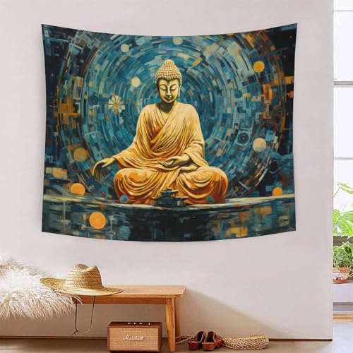 DCABEIOOE Buddha Statue Wandteppich Bettwäsche Picknickplatte Wanddekor 180cmx230cm DCABEIOOE Buddha Statue Wandteppich Bettwäsche Picknickplatte Wanddekor 180cmx230cm von DCABEIOOE