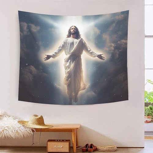 DCABEIOOE Jesus Wandteppiche Plakat Picknickplatte Wanddekor 130cmx150cm von DCABEIOOE