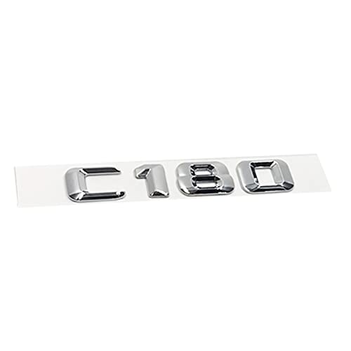 DCALU Fit for Mercedes C-Klasse C180 C200 C220 3D Auto Trunk Emblem Badge Chrom Letters Automodell -Refiting -Abzeichen Aufkleber Aufkleber Embleme Auto Emblem Briefe (Color Name : C180) von Umibuds