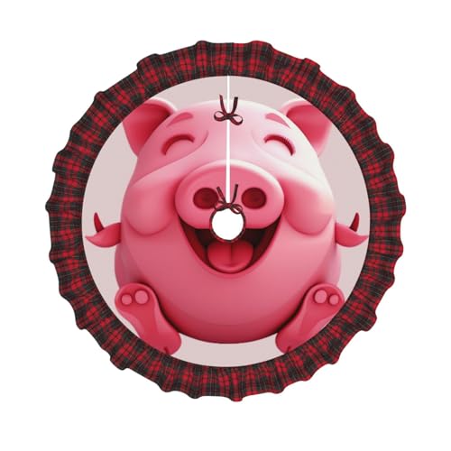 Smiling Funny Animals Printed Christmas Tree Skirt 121.9 cm Xmas Trees Cover Mat Decor Farmhouse Tree Skirts with Red Plaid Decorations for Home Party Holiday Decor Smiling Funny Animals Printed Christmas Tree Skirt 121.9 cm Xmas Trees Cover Mat Decor Farmhouse Tree Skirts with Red Plaid Decorations for Home Party Holiday Decor von DCARSETCV