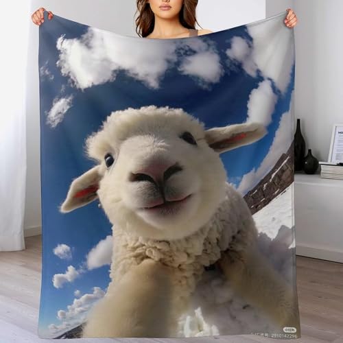 Cute Schaf Decke Vier Jahreszeiten Wohndecke Couchdecke Weiche Fleecedecke Flannel Sofaüberwurf Tagesdecke Für Bett/Sofa 180×200cm Cute Schaf Decke Vier Jahreszeiten Wohndecke Couchdecke Weiche Fleecedecke Flannel Sofaüberwurf Tagesdecke Für Bett/Sofa 180×200cm von DCCCY