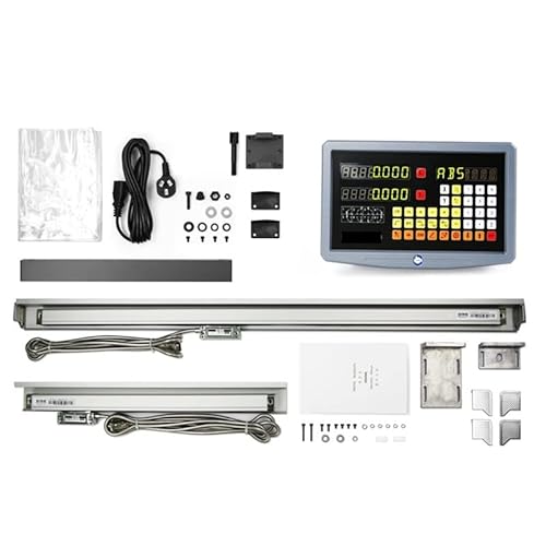 0,001mm 2-Achsen-Set Digital Readou-Kit mit 2 stücke Lineares Maßstab 1m Länge 120 mm bis 1020 for Drehmühle CNC Maschine von DCDCD