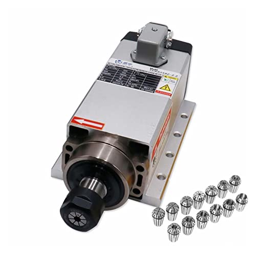 1,5 kW / 2,2 kW 24000 U/min 400 Hz 3-Phasen-Eingangsluftgekühlter Spindelmotor + 1 Satz ER11- oder ER20-Spannzange for CNC-Maschine(Aviation plug silver,1.5kw 220) von DCDCD