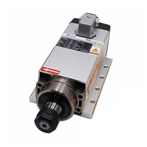 1,5 kW / 2,2 kW 24000 U/min 400 Hz 3-Phasen-Eingangsluftgekühlter Spindelmotor + 1 Satz ER11- oder ER20-Spannzange for CNC-Maschine(Aviation plug silver,1.5kw 380) von DCDCD