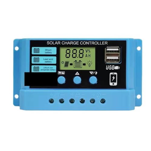 10A 20A 30A 12V 24V MPPT Solarladeregler 50VDC PV-Regler Bunter Bildschirm(PWM 30A) von DCDCD