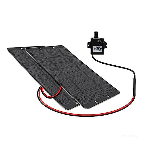 12V gefilterte kleine Solarwasserbrunnenpumpe Aquarium Außenbürstenlose Saug-Tauchpumpe Zirkulierende Kühlung Aquarium(12.6v 6 battery set) von DCDCD