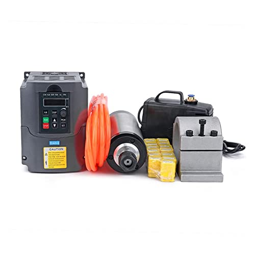 2,2-kW-Spindel Wassergekühlter Bausatz ER20-Frässpindelmotor + 2,2-kW-VFD + 80-Klemme + Wasserpumpe + 13 Stk. ER20 + 1-m-Kabel For CNC-Fräser(1 UK,220) von DCDCD