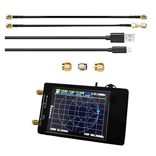 2,8-Zoll-Vektor-Netzwerkanalysator VNano Vna. Unterstützung von 50 kHz ~ 900khz Antennenanalysator(White with gecko) von DCDCD