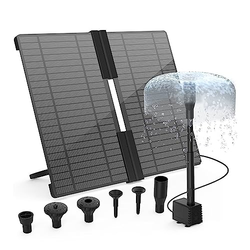 20 W Solar-Wasserpumpen-Set, solarbetriebene Springbrunnenpumpe mit 6 Düsen, Wasserspiel-Außenbrunnen for Vogelbad 20 W Solar-Wasserpumpen-Set, solarbetriebene Springbrunnenpumpe mit 6 Düsen, Wasserspiel-Außenbrunnen for Vogelbad von DCDCD