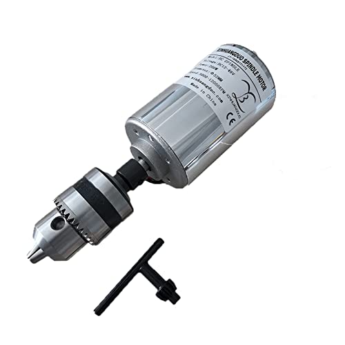200 W/300 W/400 W/500 W Graviermaschine Spindelmotor Luftkühlung Hochgeschwindigkeits-CNC (Bohrfutterspannbereich: 1,5–10 mm)(200W Spindle) von DCDCD