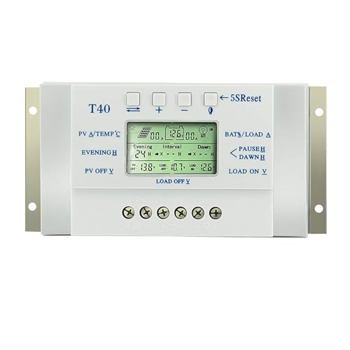 20A 30A 40A 12V/24V Auto MPPT LCD Display Solar Ladegerät Controller for Beleuchtung System Solar Panel batterie Regler T20 T30 T40(20A) von DCDCD