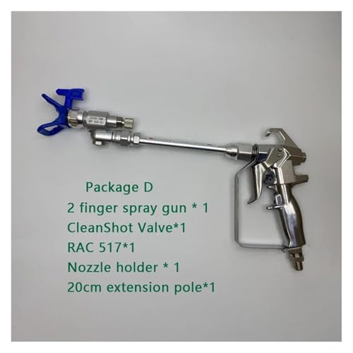288420 2-Finger 3600Psi 24.8MP Airless-Farbspritzpistole X-Tip 517 mit Schutzfiltern for Hochdruck-Farbspritzpistole(Package D) von DCDCD