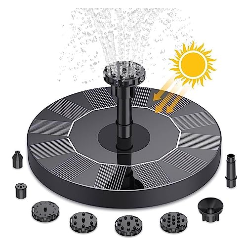 3,5 W Solar Brunnen Pumpe DIY Solar Panel Brunnen Mit 4,9 FT Wasser Rohr Pumpe for Vogel Bad Garten Dekoration haustiere Trinken Pon(3.5W disk) von DCDCD