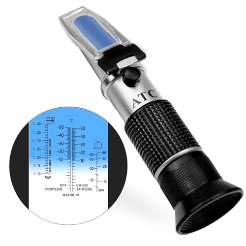 3 in 1 Auto Frostschutz Refraktometer Messgerät Automotive Batterie Flüssigkeit Motor Kühlmittel Glas Gefrierpunkt Wasser Tester von DCDCD