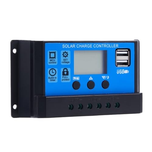 30/40/50/60A PWM Solar Laderegler Dual 5V USB LCD Display 12/24/36/48/60VAuto Solarzelle Panel Ladegerät Regler(20A) von DCDCD