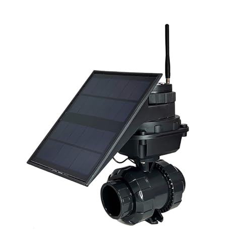4G Solar Smart Bewässerungssystem Timing Bewässerung Landwirtschaft Garten Sprinkler Ventil Controller Tropfbewässerung Steuerventil(DN40,Without Flowmeter) von DCDCD