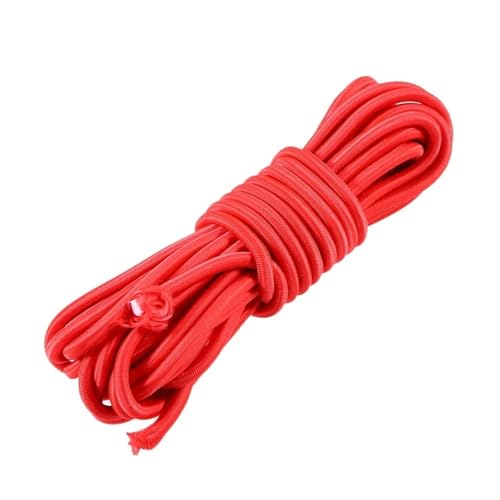 5M 5mm SUP Boot elastische Bungee Cord Bindung Seil for Seil Angeln Ruderboote Zubehör(Rood) von DCDCD