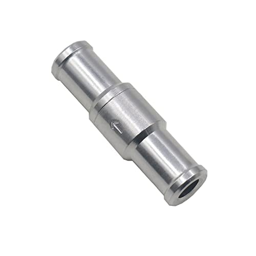 6/8/10/12 mm Aluminiumlegierung One -We -Wege Non -Return -Check -Ventil Benzin Diesel for Auto Vakuumschlähne Wasserwasserpumpen(12mm) von DCDCD