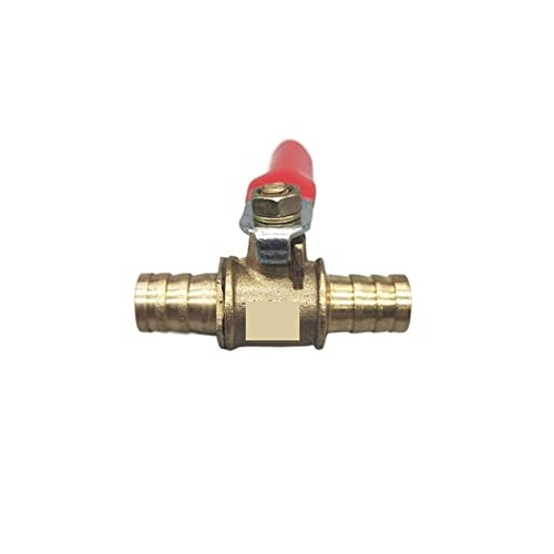 6 mm bis 12 Schlauch Barb Inline Messing Wasseröl Luftgas Kraftstoffleitungsabschaltkugel-Ventilrohrverarmung Pneumatischer Stecker Controller(10mm) von DCDCD