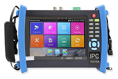 7-Zoll-IP-Kameratester CCTV-Tester CVBS-Analogtester mit POE/IP-Erkennung/8G-TF-Karte/4K H.265/HDMI In&Out/RJ45 von DCDCD
