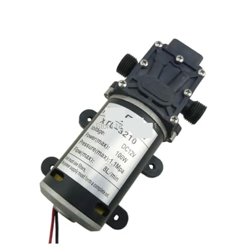 8L/min 100W Dc 12v 24 Wasserpumpe Hochdruck selbstansaunde kleine elektrische Membran-Flüssigkeitspumpe Rückschlagventiltyp(Pressure switch type,DC24) von DCDCD