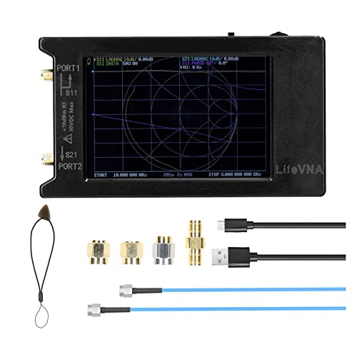 Antennenanalysator 50 kHz-6,3 GHz beleuchtet evna64 Vektor -Netzwerkanalysator HF VHF UHF Antenne mit 2,8 Zoll /3,95 Zoll -Anzeigebildschirm(3.95 inches) von DCDCD