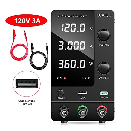 Fachmann DC Labor-Stromversorgung einstellbar 4 Ziffern Bank Stromquelle 3 0V 10A 60V 5A 120V Aktuelle Spannung Eins um eine Änderung(GX-SPPS-C1203) von DCDCD