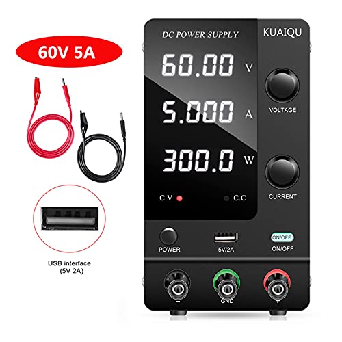 Fachmann DC Labor-Stromversorgung einstellbar 4 Ziffern Bank Stromquelle 3 0V 10A 60V 5A 120V Aktuelle Spannung Eins um eine Änderung(GX-SPPS-C605) von DCDCD
