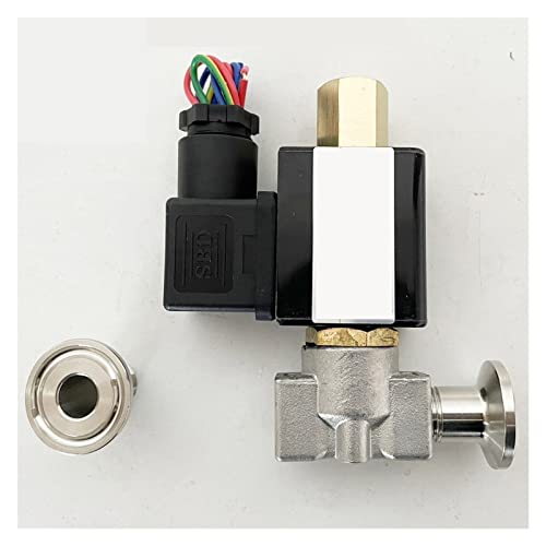 G1/4 "normalerweise offener Edelstahlmagnetventil 2 Wege Ölsäurerohr mit Gelenkfaden -Chuck(With 34mm,DC12V) von DCDCD