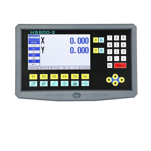 HS800-2. Mehrsprachiges 2-Achsen-Drehmaschinen-Fräsen LCD Digitale Anzeige TTL AC110V / 220 for lineares Waagen-Lineal von DCDCD