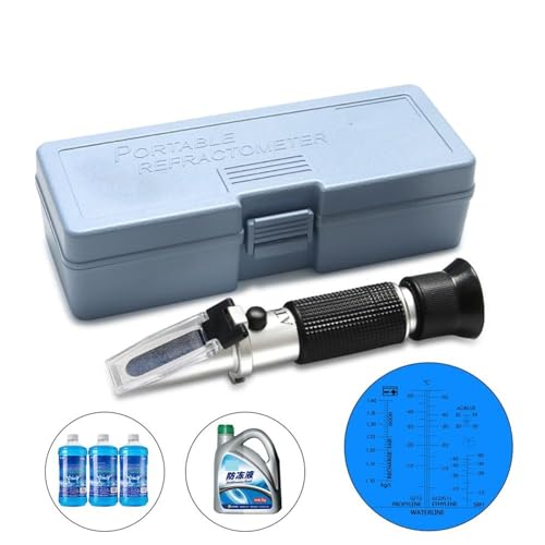 Handprüfgerät 4-in-1 Refraktometer ATC-Batterie mit Hülle for Motoröl Glykol Frostschutzmittel Gefrierpunkt Auto Handprüfgerät 4-in-1 Refraktometer ATC-Batterie mit Hülle for Motoröl Glykol Frostschutzmittel Gefrierpunkt Auto von DCDCD