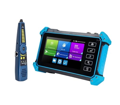 IPC5200 4K IP CCTV Tester 8MP AHD CVI TVI SDI Analoge Kamera Test H.265 Tragbare CCTV Monitor Mit VGA Ein-/Ausgang(Blue 5200C Plus) von DCDCD
