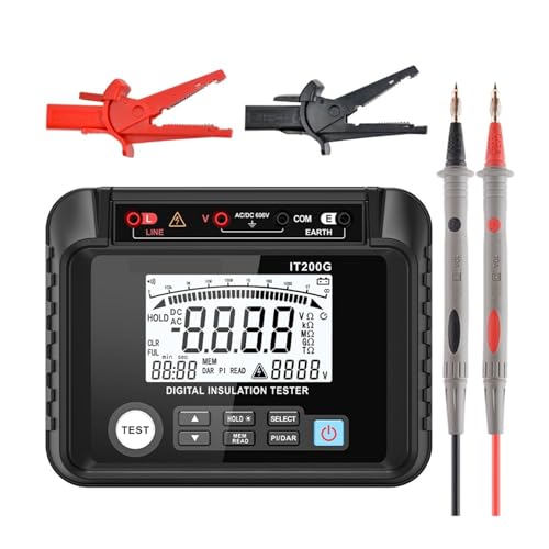 Isolationswiderstandstester Digitales Megometer AC DC Spannung 600V Innenwiderstandsmesser Bodendatenspeicherung Auto Range Isolationswiderstandstester Digitales Megometer AC DC Spannung 600V Innenwiderstandsmesser Bodendatenspeicherung Auto Range von DCDCD
