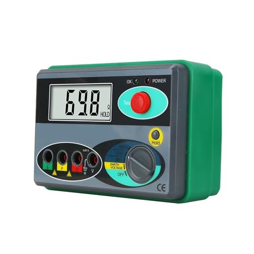 Isolationswiderstandstester Messgerät Erdungswiderstand Spannungsprüfer Erde 0-2000 Ohm Digitales Megohmmeter Isolationswiderstandstester Messgerät Erdungswiderstand Spannungsprüfer Erde 0-2000 Ohm Digitales Megohmmeter von DCDCD