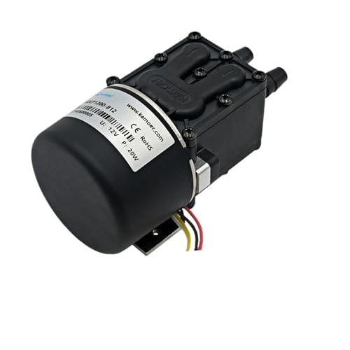 Kamoer 1,6 l/min KDLP1200 Mikromembran-Flüssigkeitspumpe, 12 V, 24 V, bürstenloser Motor, selbstansaugende Pumpe, Flüssigkeitsdruck 0,3 MPa for Tintenstrahldrucker(KDLP1200-12B-T Unit) von DCDCD