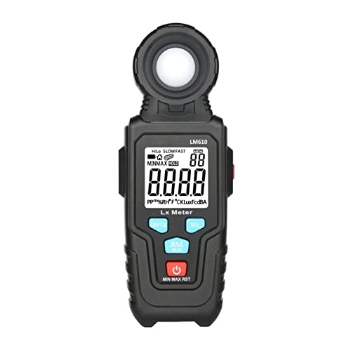 LM610 IlluminometerLight Meter100000 LUX DigitaleLuxmeterLuminanceLuxFc-TestMax MinBeleuchtungsmesser Photometrie(1 UK) von DCDCD