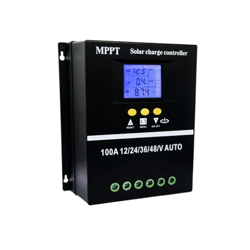 MPPT 36V/48V/24V/12V Solar Laderegler Werkzeuge 100A/80A/60A LCD Dual USB Blei Säure Lithium Batterien Schnell Ladegerät(80A) von DCDCD