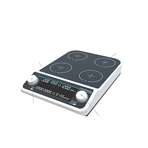 Mehrfach-Magnetrührer Heizplatte Digitalanzeige Laborrührer Magnetmischer Heizung Vier-Stationen-Sechs-Position(MMS4Pro) von DCDCD